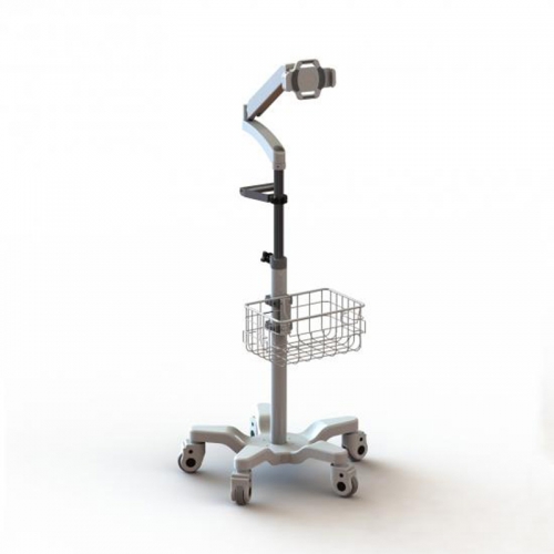 Variable Height Ipad mobile cart with mechanical arm
