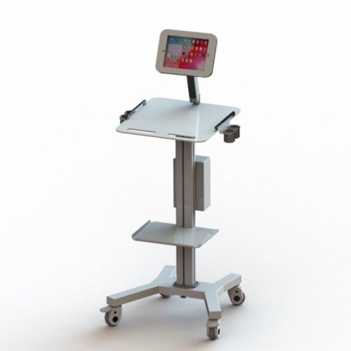 Mobile Telehealth Tablet Medical Cart with Locking