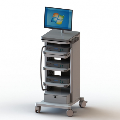 Multifunctional Large-Scale Endoscope Computer Trolley