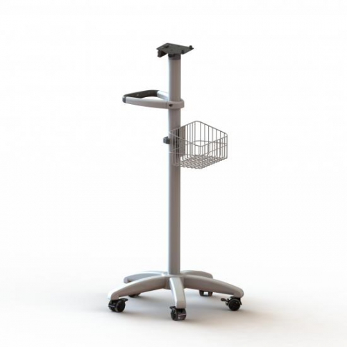Adjustable Rolling PC Mobile monitor cart